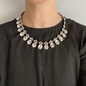 Zara Rhinestone Costume Statement Necklace